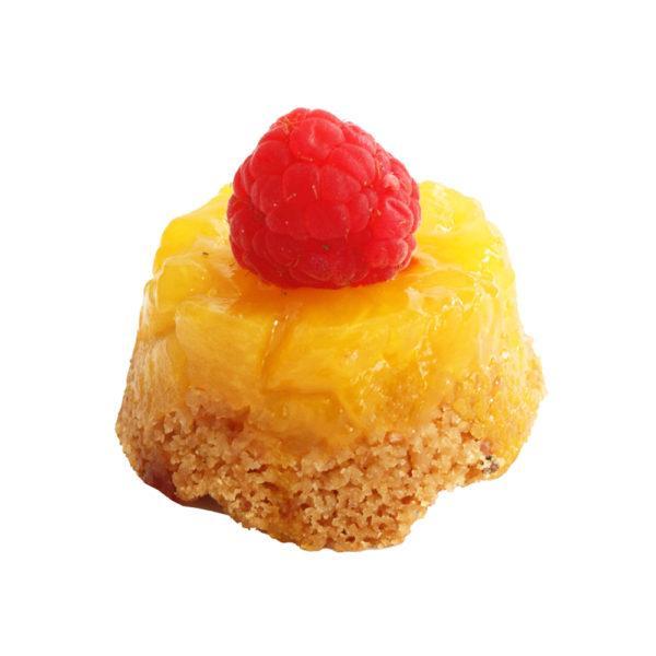 Mini Pineapple Tart Tatin with Raspberry