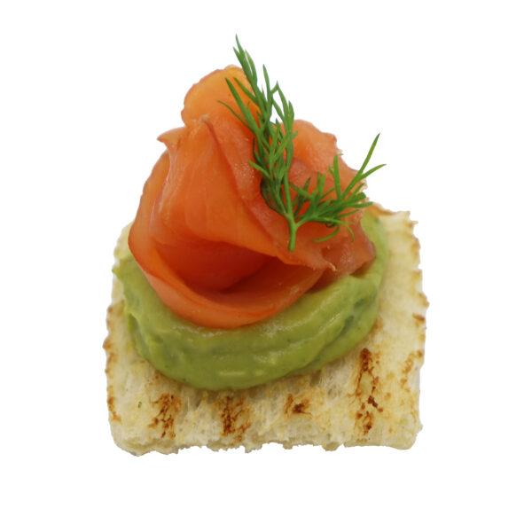 Smoked salmon with Guacamole