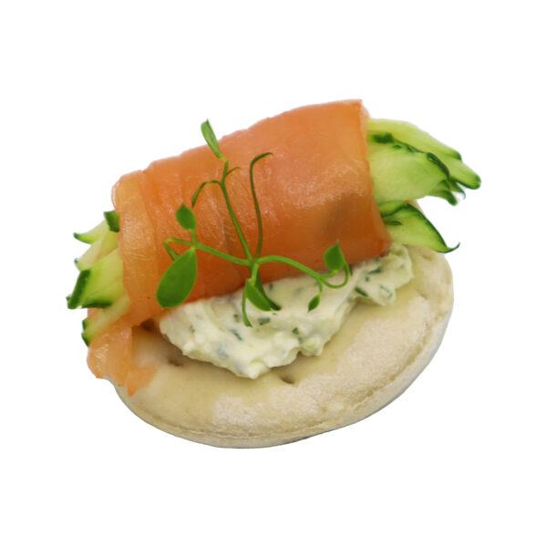 Salmon Cucumber Wrap with Cream cheese